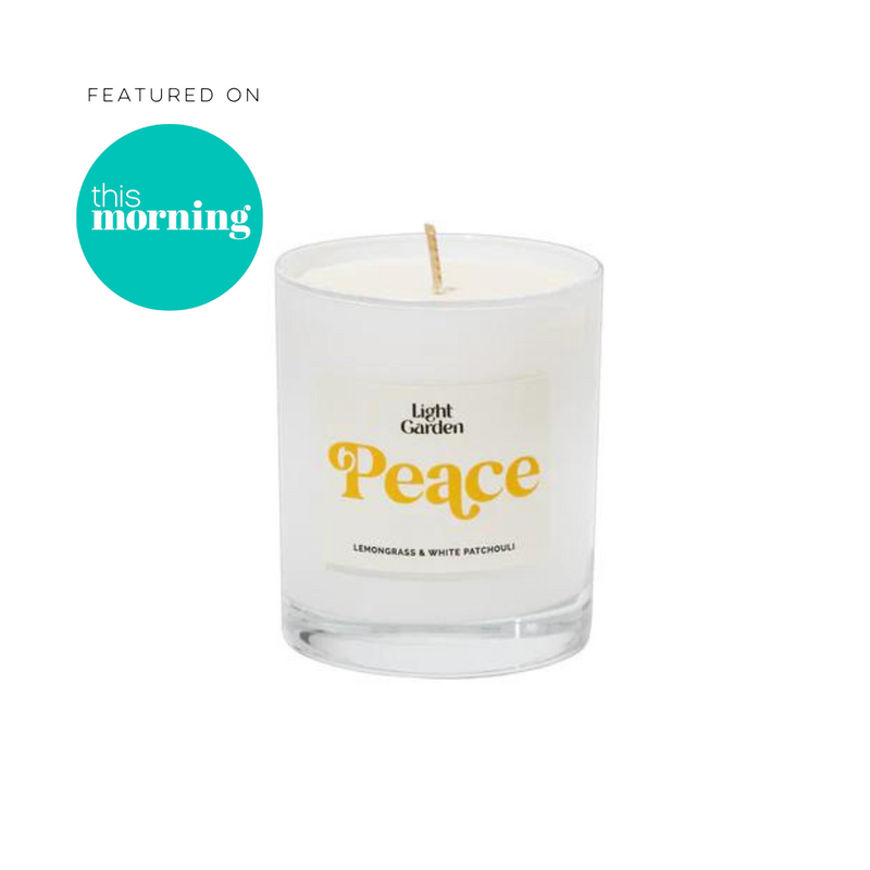 PEACE Calming CBD Candle with Lemongrass & White Patchouli